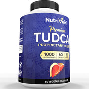 Nutrivein Nutrivein Premium TUDCA+ Liver Support Supplement 1000mg - 30 Day Supply - 60 Capsules White Smoke