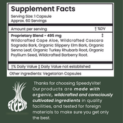 SpeedyVite® Colon Cleaner Gentle — Happy Colon (60 Veg Caps) | Supports Regularity & Natural Elimination* | SpeedyVite® - FREE SHIPPING Veg Capsules Dark Slate Gray 1x 60 Veg Caps,1x 120 Veg Caps (2x 60s),CASE OF 6x 60 Veg Caps