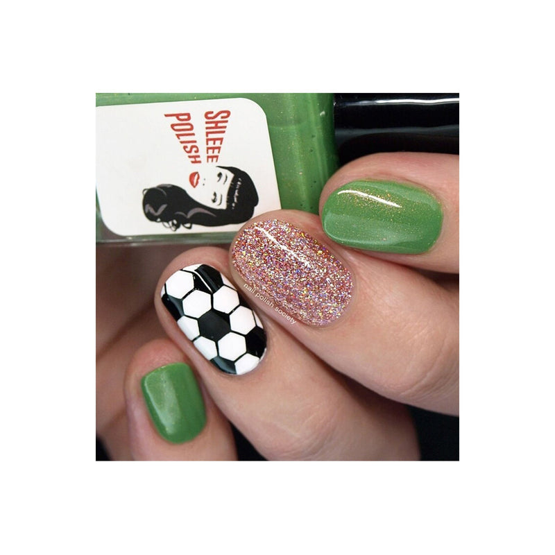 UberChic Beauty Soccer Love Stamping Plate Rosy Brown