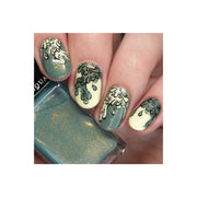 UberChic Beauty Zombie Love-01 Stamping Plate Dim Gray