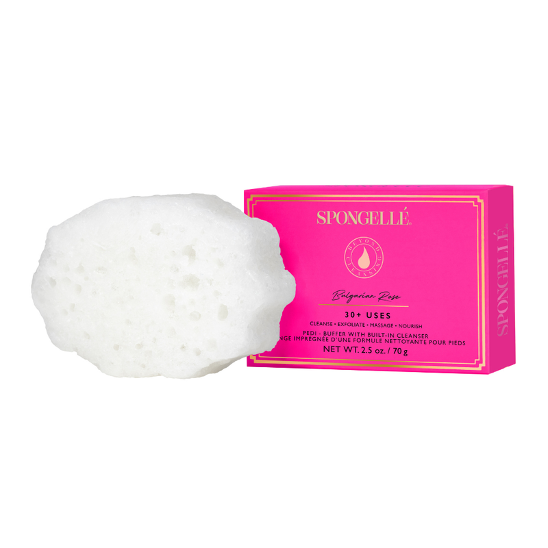 Spongellé Pedi Buffer Assorted Pack Pedi Buffer White Smoke