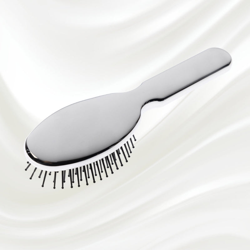KOH-I-NOOR Beauty USA Metallic Pneumatic Oval Synthetic Pin Hairbrush Hair Brush Lavender Chrome / Small,Gold / Small,Chrome / Large,Gold / Large