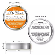 COLEHERBALS LLC 26 - Dr. Cole’s Organic Cough Cold Congestion Relief Balm Herbal White Smoke