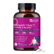 Nature Target Women's Urinary Health Probiotics, 60B CFUs, 90 Vegan Caps Probiotic White Smoke