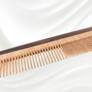 KOH-I-NOOR Beauty USA Legno Beech and Kotibe Wood Wide and Close Spread Tooth Comb Comb White Smoke Large