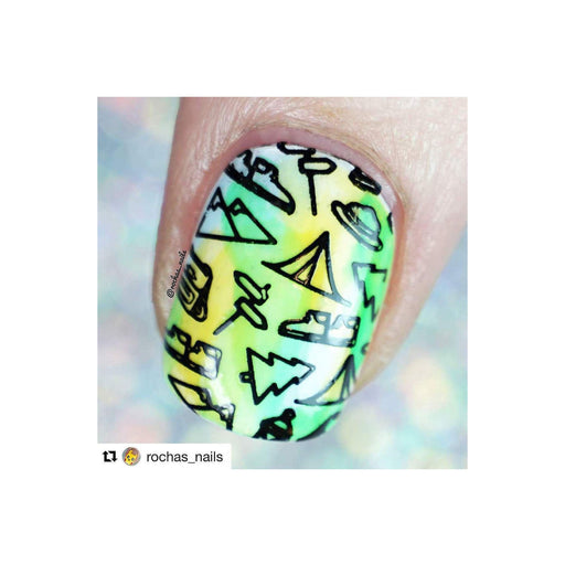 UberChic Beauty Great Outdoors Stamping Plate Gray