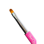 UberChic Beauty Oval Gel Clean Up Brush - Pink Brush Dark Slate Gray