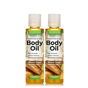 Garner's Garden Natural Body Oil - Natural Fragrance Body Oil White Smoke 4 oz Tropical Coconut Body Oil,4 oz Brown Sugar Body Oil,4 oz Ocean Breeze Body Oil