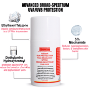 gymsegbë Habaek Sun Protection Face Moisturizer SPF50 | Peptides | Niacinamide SPF50 Anti-Aging Facial White Smoke 1 Bottle,2 Bottles Save $1.99,3 Bottles Save $5.98,4 Bottles Save $6.97