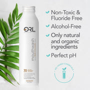 ORL Natural Mouthwash made with the Finest Clean Ingredients Mouthwash Lavender Fresh Mint,Cinnamint,Kids Bubblegum