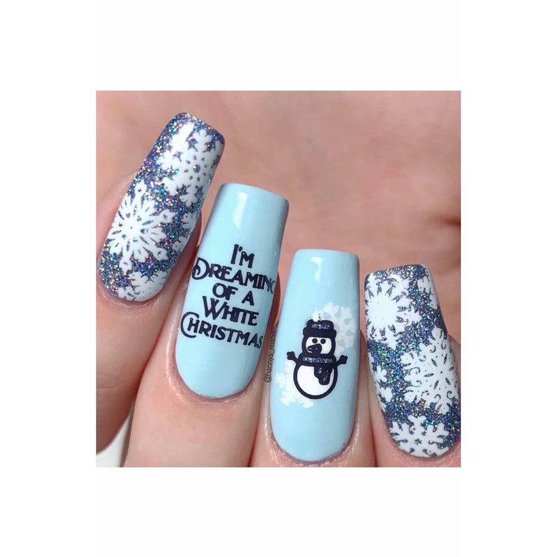 UberChic Beauty Jingle All The Way, (Christmas-05) Stamping Plate Rosy Brown