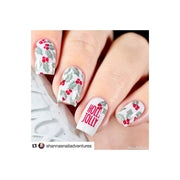 UberChic Beauty Holly Jolly, (Christmas-02) Stamping Plate Light Gray