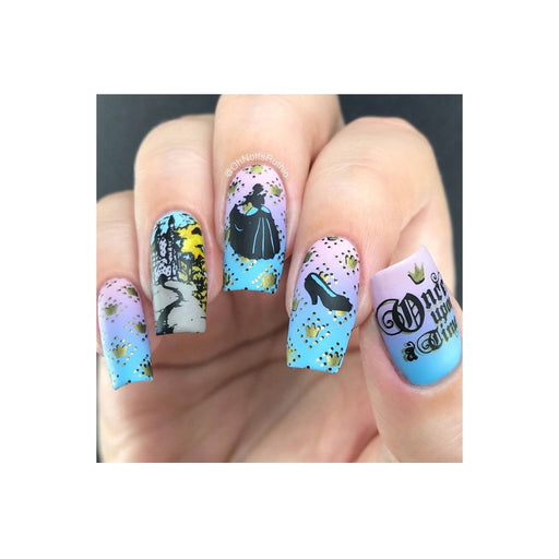 UberChic Beauty Fairytale-01 Stamping Plate Gray