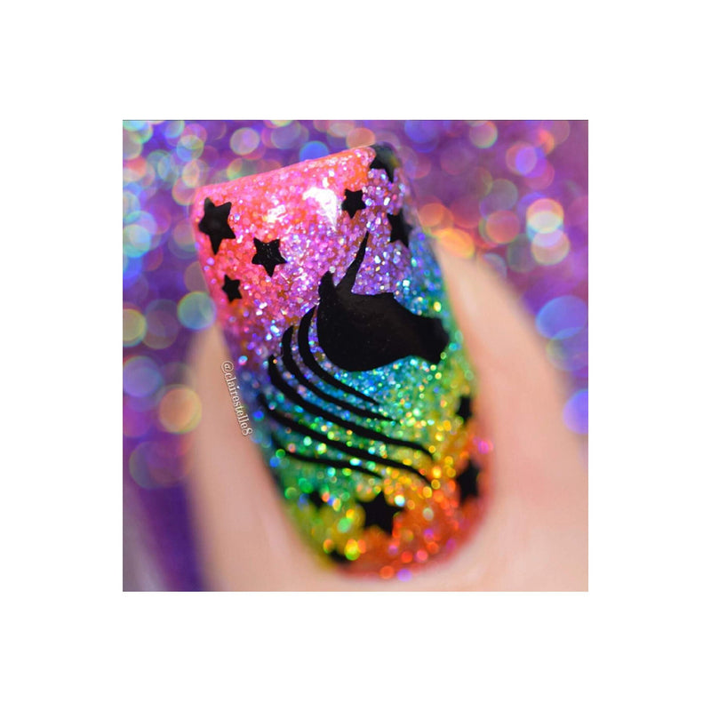 UberChic Beauty Unicorn Love Stamping Plate Rosy Brown