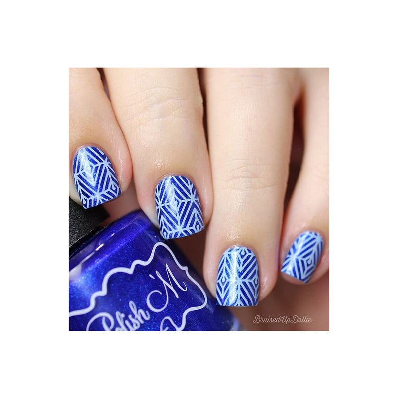 UberChic Beauty Art Deco Flair Stamping Plate Gray