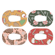 Peelz Christmas Treats Variety Dexcom G6 Patch Tape - Pump Peelz Patch Medical Tape White Smoke 12-Pack (Set of 12 Patches),4-Pack (Set of 4 Patches)