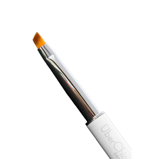 UberChic Beauty Angled Clean Up Brush - White Brushes Light Gray