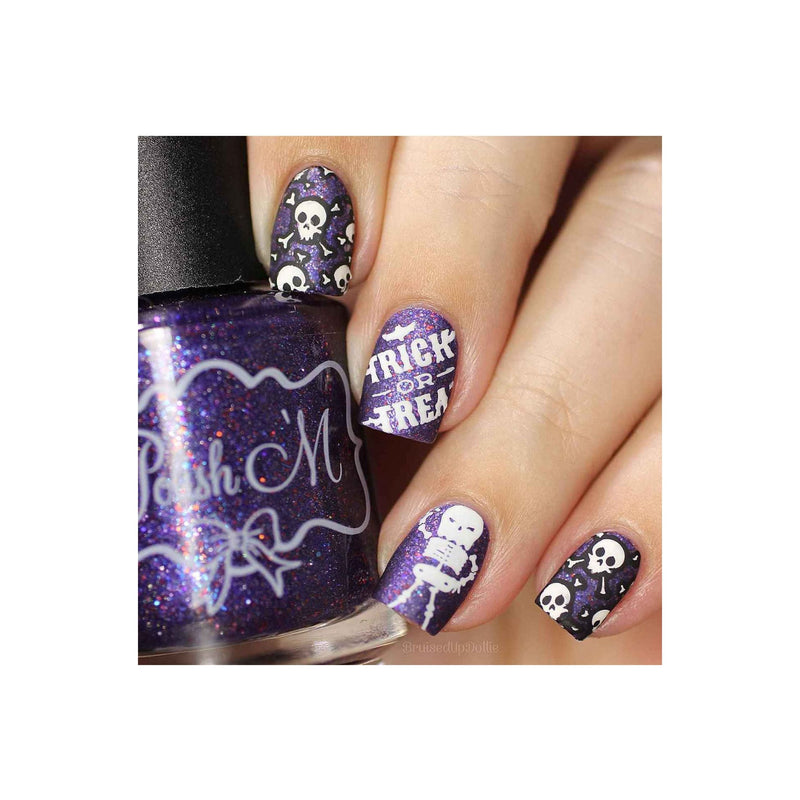 UberChic Beauty Halloween-01 Stamping Plate Rosy Brown