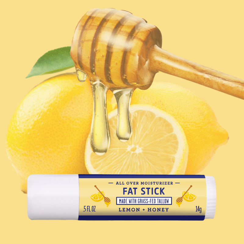 FATCO Skincare Products Fat Stick, Lemon + Honey, 0.5 Oz Light Goldenrod