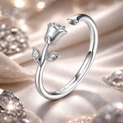 Bids.com S925 Sterling Silver Plated Platinum Ring for Women Rings Light Gray D