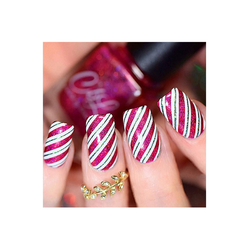 UberChic Beauty Holiday Jingle, (Christmas-03) Stamping Plate Light Pink