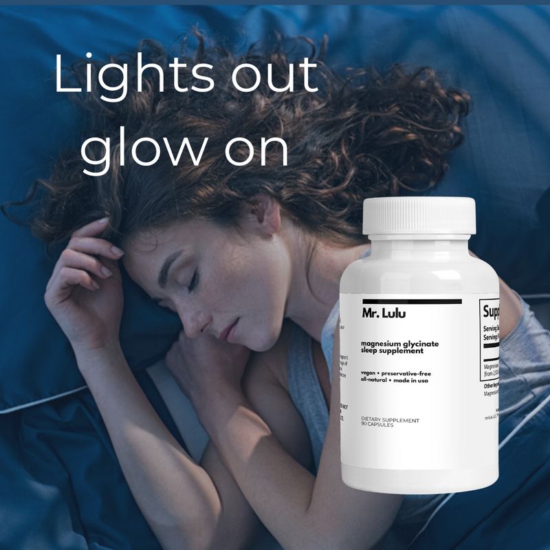 Mr. Lulu Skincare Magnesium Glycinate Sleep Supplement White Smoke SINGLE,2-PACK Save $5