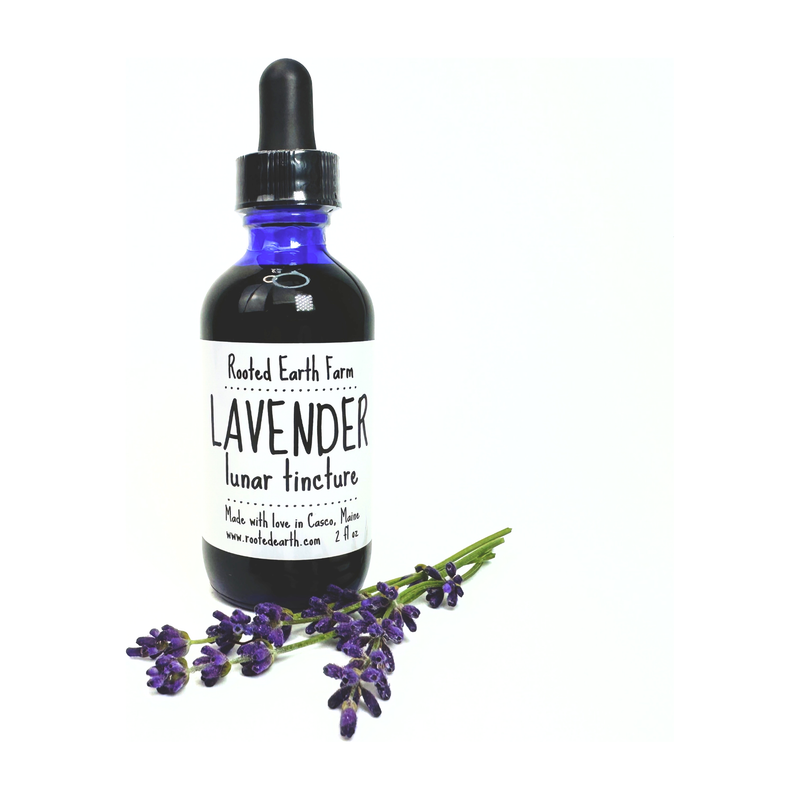 Rooted Earth Farm + Apothecary Lavender Tincture Tinctures + Capsules White Smoke 2 oz