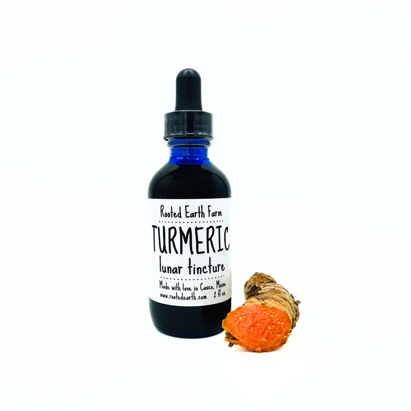 Rooted Earth Farm + Apothecary Turmeric Tincture Tinctures + Capsules White Smoke 2 oz