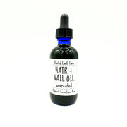 Rooted Earth Farm + Apothecary Herbal Hair + Nail Oil Hair + Nail Care White Smoke unscented / 2 oz