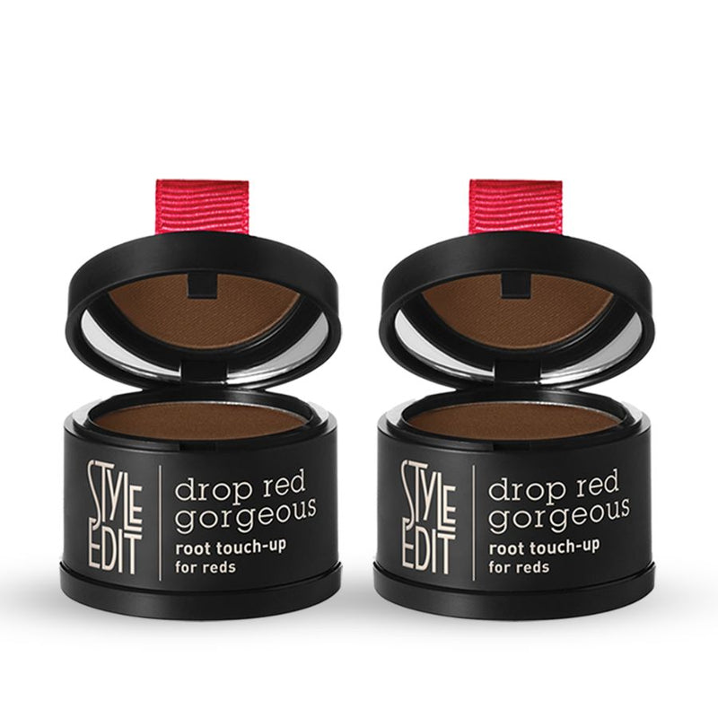 Style Edit Drop Red Gorgeous Root Touch-Up Powder Powder White Smoke Dark Red / Pack of 2
