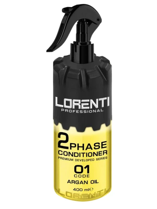 Vip Barber Supply Lorenti Two Phase Conditioner 400ml Leave-In Conditioner White Smoke No. 1 - Argan