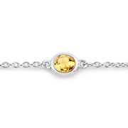 Bids.com 1.83 Carat Genuine Multi Stones .925 Sterling Silver Bracelet Bracelets White Smoke size 8.00