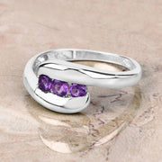 Bids.com 0.54 Carat Genuine Amethyst .925 Sterling Silver Ring Rings Gray size 11.00,size 11.50,size 12.00,size 12.50,size 6.00,size 7.00,size 8.00,size 9.00,size 5.00,size 13.00,size 14.00