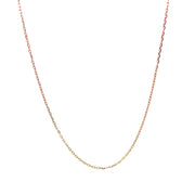 Bids.com Diamond Cut Cable Link Chain in 14k Rose Gold (0.8 mm) Necklaces White Smoke 16 / Rose Gold,18 / Rose Gold,20 / Rose Gold,One / Rose Gold