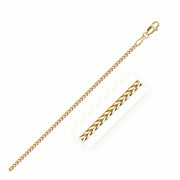 Bids.com 14k Yellow Gold Franco Chain 1.8mm Necklaces White Smoke 16 / Yellow Gold,18 / Yellow Gold,20 / Yellow Gold,24 / Yellow Gold,One / Yellow Gold