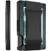SmartPursue™ Carbon Fiber Wallet - RFID Blocking Metal Card Holder Card Wallet Dark Slate Gray Dark Green
