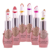 EpiLynx Color-Changing Flower Lip Gloss – Vegan, Gluten-Free, Hydrating Lip Balm Rosy Brown pink flower #1,rose flower #2,red flower #3,yellow flower #4,green flower #5,purple flower #6