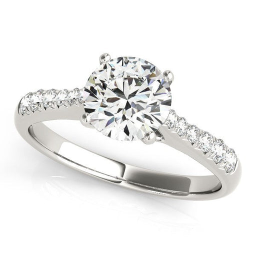 Bids.com 14k White Gold Round Cut Diamond Engagement Ring  (1 5/8 cttw) Rings White Smoke 3 / White Gold,3.5 / White Gold,4 / White Gold,4.5 / White Gold,5 / White Gold,5.5 / White Gold,6 / White Gold,6.5 / White Gold,7 / White Gold,7.5 / White Gold,8 / White Gold,8.5 / White Gold,9 / White Gold
