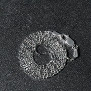Bids.com 14k White Gold Diamond-Cut Bead Chain 1.0mm Necklaces Dark Slate Gray 16 / White Gold,18 / White Gold,20 / White Gold