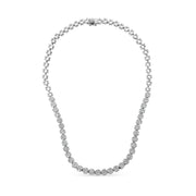 Bids.com IGI Certified 14K White Gold 8.0 Cttw Pave Set Round-Cut Diamond Cluster Graduating Riviera Statement Necklace (H-I Color, I1 Clarity) Necklaces White Smoke 14k Yellow Gold / 18,White.Gold / 18