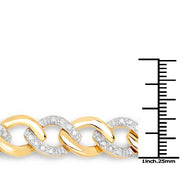 Bids.com 0.70 Carat Genuine White Diamond .925 Sterling Silver Bracelet Bracelets White Smoke size 7.50,size 7.75,size 7.00,size 7.25
