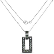 Bids.com 0.36 Carat Genuine Green Diamond .925 Sterling Silver Pendant Pendants White Smoke