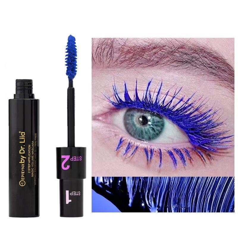 EpiLynx Magic Lengthening & Volumizing Mascara – Vegan, Gluten-Free, Smudge-Resistant White Smoke Black,Purple,Blue,Brown