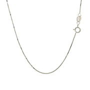 Bids.com 14k White Gold Classic Box Chain 0.6mm Necklaces White Smoke 13 / White Gold,16 / White Gold,17 / White Gold,18 / White Gold,20 / White Gold,24 / White Gold