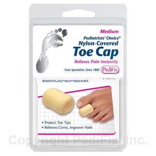 PediFix PediFix Nylon-Covered Toe Cap Large 1 Each - 2 Oz Foot Care Product Light Gray