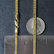 Bids.com 3.2mm 14k Yellow Gold Square Franco Chain Necklaces Dark Slate Gray 18 / Yellow Gold,20 / Yellow Gold,24 / Yellow Gold