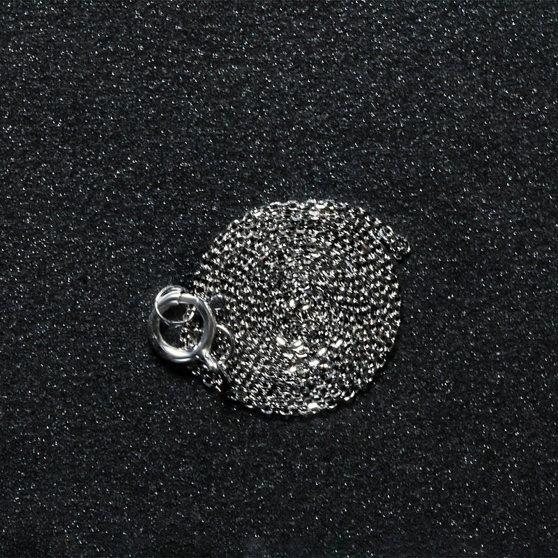 Bids.com 14k White Gold Diamond Cut Cable Link Chain 0.7mm Necklaces Dark Slate Gray 16 / White Gold,18 / White Gold,20 / White Gold
