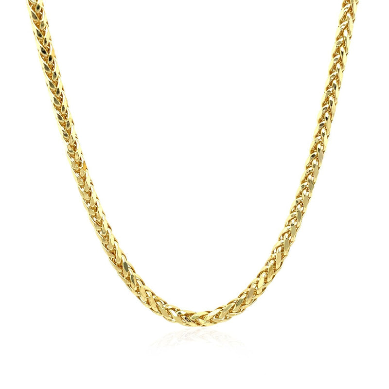 Bids.com 2.7mm 14k Yellow Gold Lite Diamond Cut Round Franco Chain Necklaces White Smoke 18 / Yellow Gold,20 / Yellow Gold,24 / Yellow Gold