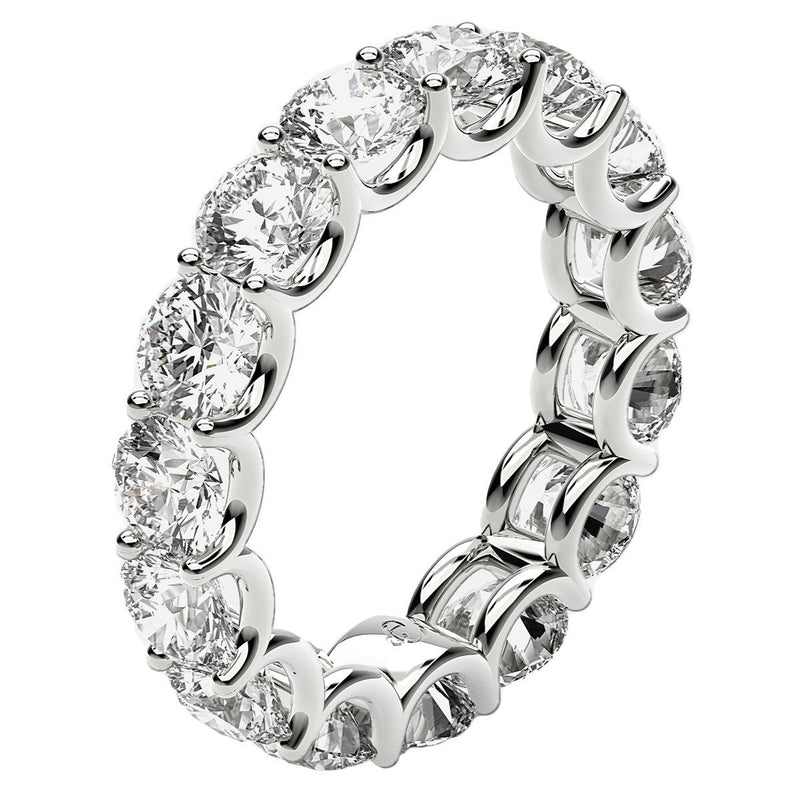 Bids.com Round Cut Lab Grown Diamond Eternity Ring in 14k White Gold (5 cttw FG/VS2) Rings White Smoke 4 / White Gold,4.5 / White Gold,5 / White Gold,5.5 / White Gold,6 / White Gold,6.5 / White Gold,7 / White Gold,7.5 / White Gold,8 / White Gold,8.5 / White Gold,9 / White Gold