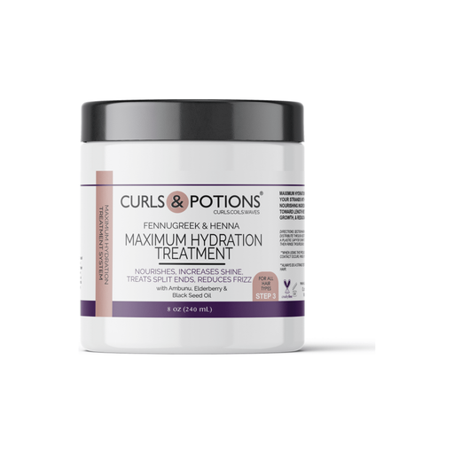 Curls & Potions Maximum Hydration Treatment Step Light Gray